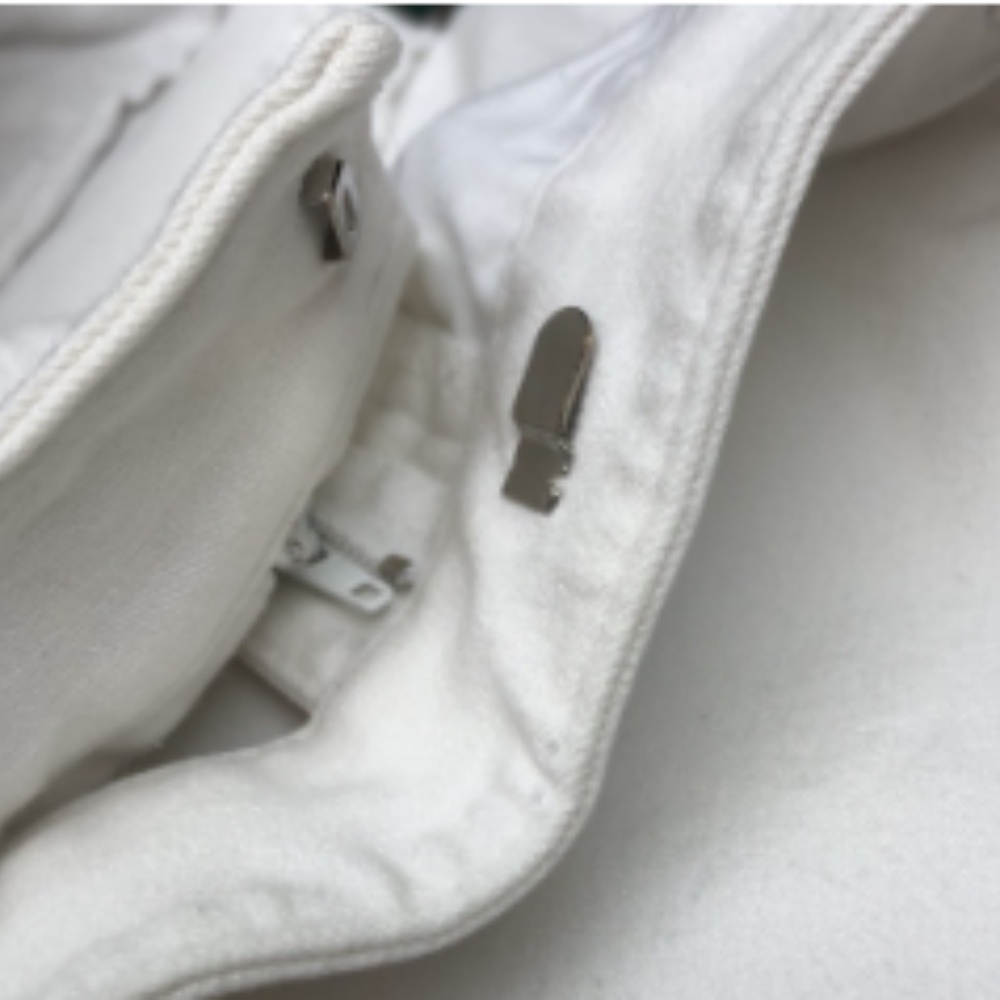 WHITE LAUREN DENIM ADELLE WIDE LEG DRESS PANTS 16/33x28 ⭐️ - Picture 6 of 11